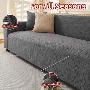 High Elastic Fabric Washable Sofa Slipcover, Pet-Friendly Anti-Scratch Dustproof, Easy Clean, All Seasons Use, Home Decor