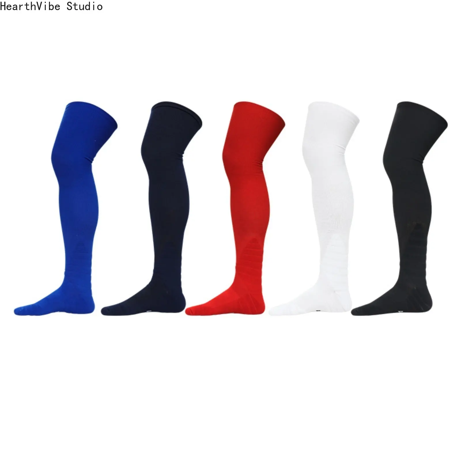 Over the Knee Football Socks - Anti-Slip Performance Long Tube Socks for Men & Women - Moisture Wicking Athletic Socks for Baseball, Hockey, Rugby, Softball - Unisex