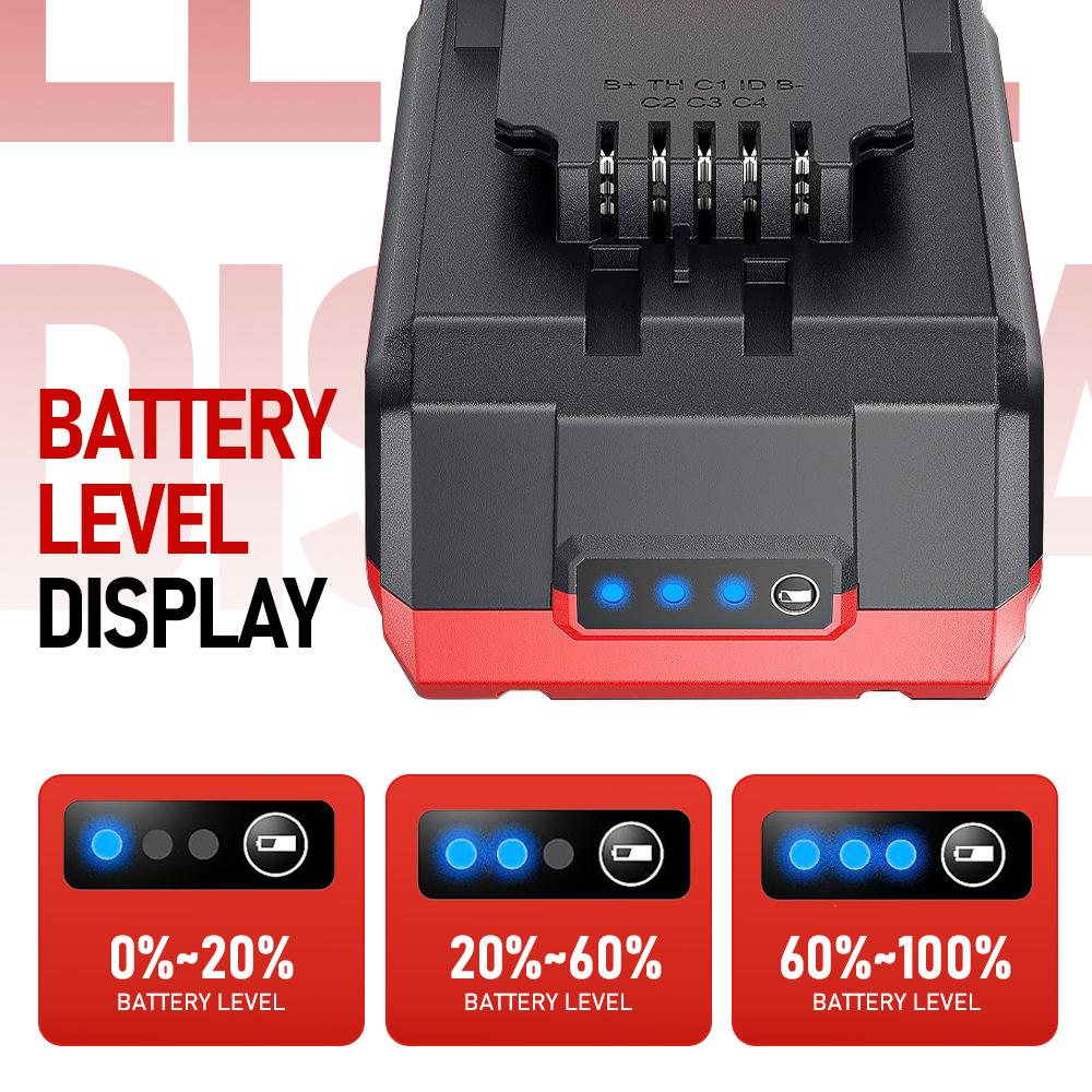 20V 5.0Ah High-Capacity Lithium-Ion Replacement Battery for Bauer Cordless Power Tools, Compatible with Models 1701C-B, 1702C-B, 1907C-B, 2108C-B, 2109C-B 20V 5.0Ah High-Capacity Lithium-Ion Replacement Battery for Bauer Cordless Power Tools, Compatible with Models 1701C-B, 1702C-B, 1907C-B, 2108C-B, 2109C-B