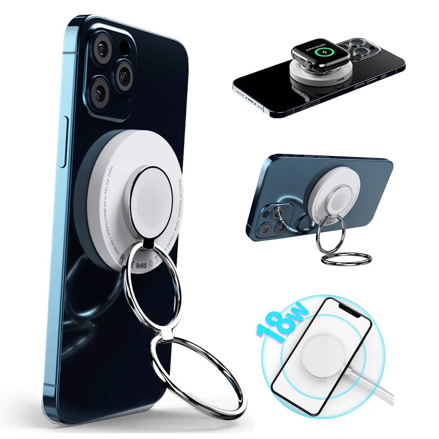 Portable Magsafe Charger iPhone Wireless Charger 3 in One Chargers Fast Charger