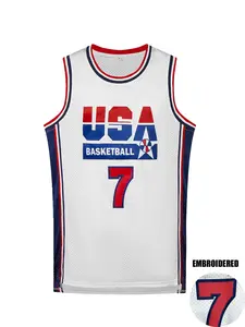 Men's Vintage Basketball Jersey, Breathable Round Neck Sportswear, Sleeveless Boys Training Uniform, Team T-shirt, Fashion Top, Athletic Tops, Basketball Gear, Gym Workout Tops, Jersey Tee