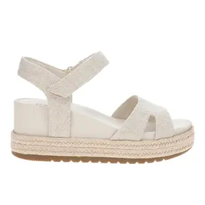 TOMS Womens Alana Platform Casual Sandals Casual High Heel 3" & Up - Off White