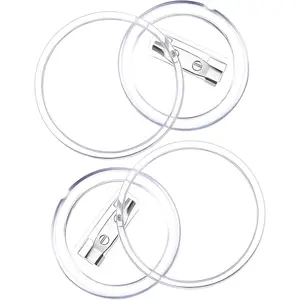 50 Pack  Button Pins Badge Clear Custom Button Pins Kit Blank Photo Bulk Make Your Own Buttons for DIY Craft Supplies(2.25 Inch)