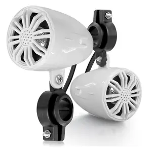Marine Speakers Waterproof 2.25" 20W White Compact Off-Road Sound System