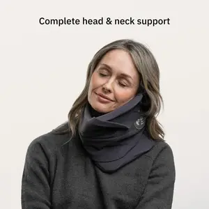 Black Foam Travel Neck Pillow Orthopedic Memory Foam Support Breathable Comfortable with Storage Bag Ideal for Airplane Car Office Home Travel Naps Neck Pain Relief for Men Women Menswear Tops Train