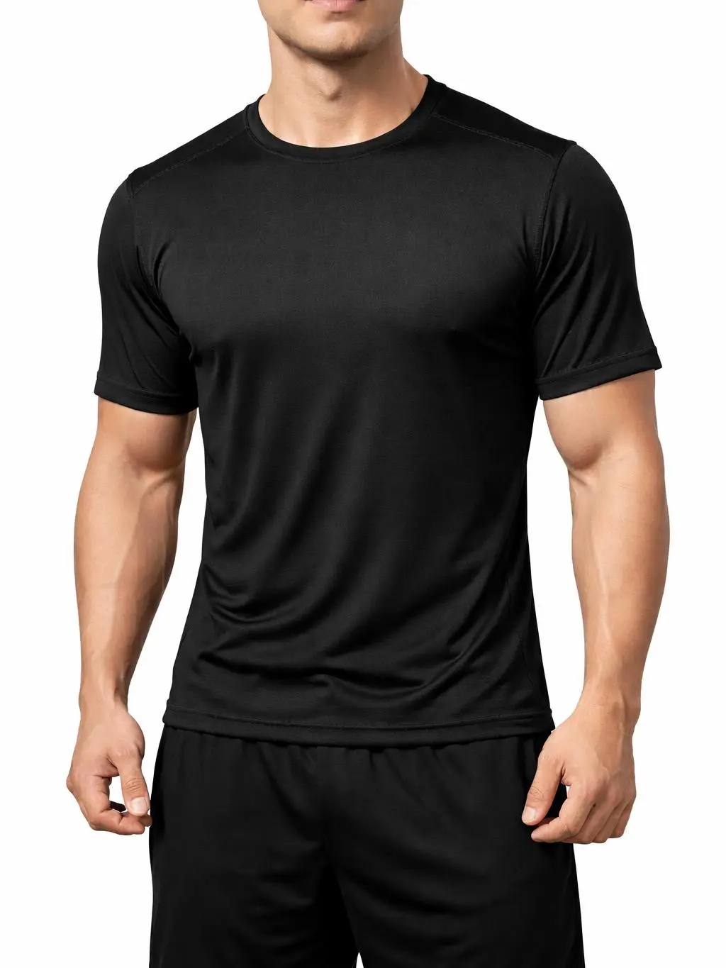 Men’s Performance Crew Neck T-Shirt – Moisture Wicking Activewear Casual Menswear