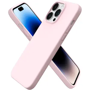 Compatible with iPhone 14 Pro Max Case 6.7, Slim Liquid Silicone 3 Layers Full Covered Soft Gel Rubber Phone Case Protective Cover with Microfiber Lining 6.7 inch-Clover Green iphone protection