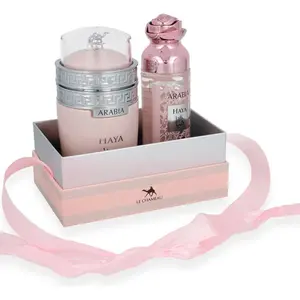 Arabia Haya 2 in 1 Gift Set Eau de Parfum & Le Chameau Fragrance Mist for Women with Heliotrope Orchid Tangerine Gourmand Accord & Vanilla Musk