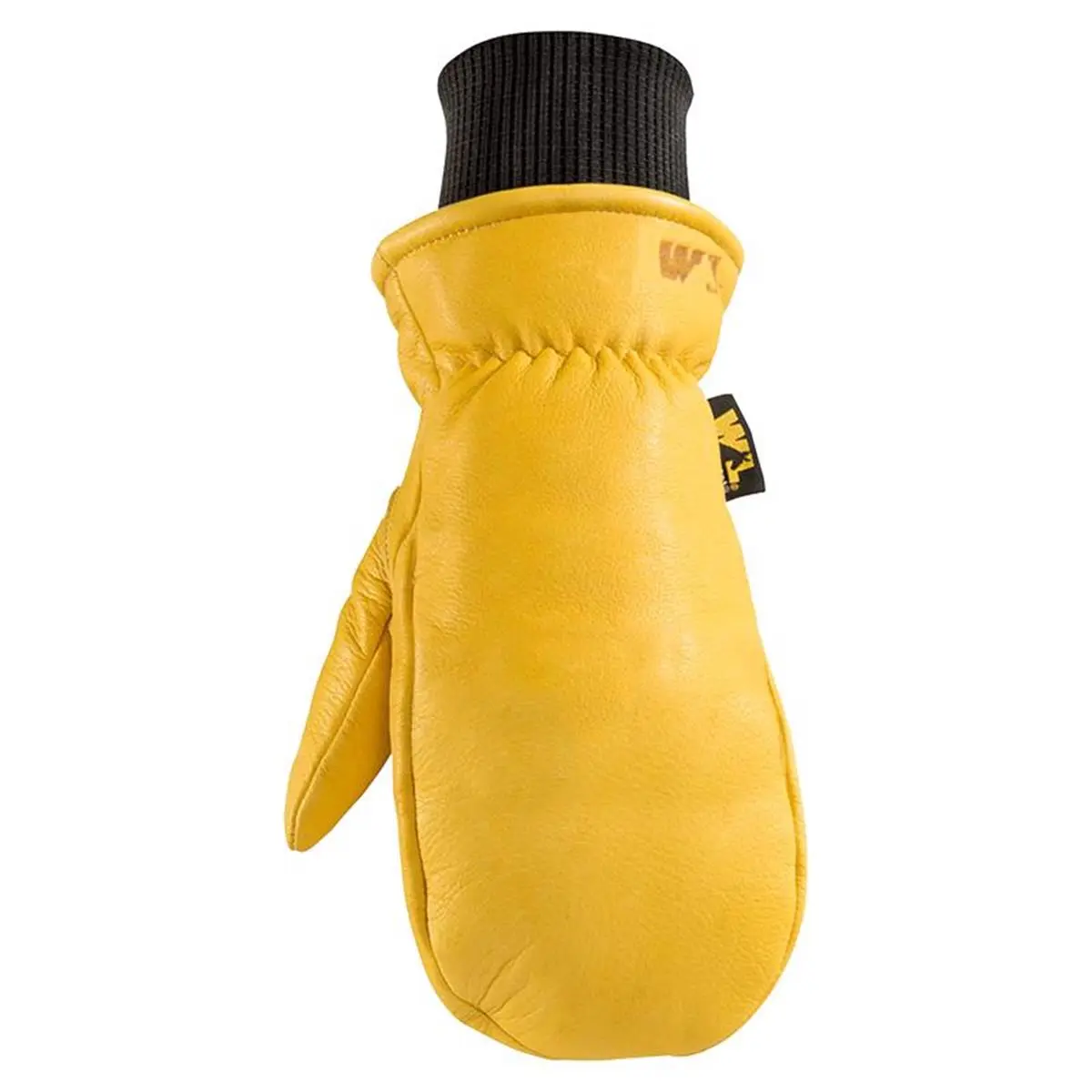 212 MAIN Hyrahyde Protective Strong Work Mitten, Men's Indoor-Outdoor Work Safety Gear, Black & Yellow, Extra Large Size, Protective Work Gloves, Strong Work Gloves
