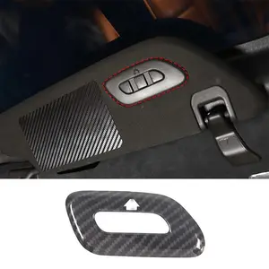 For Chevrolet Corvette C7 2014+ ABS Carbon Fiber Car Garage Remote Control Switch Cover Decorative Sticker Car Accessories