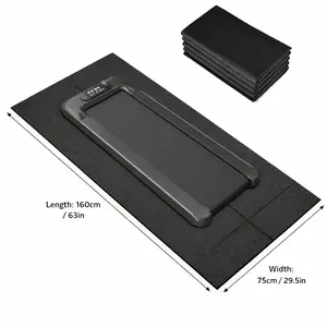 Treadmill Mat  Foldable Walking Pad Mat for Carpet Hardwood Floors 6mm Heavy-Duty Exercise Equipment Mat for Treadmill, Spin Bike, Elliptical Trainer, Exercise Equipment