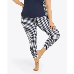 Leggings in Navy Gingham