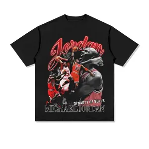 Basketball Legend Michael Jordan Graphic Tee - Vintage Sports Streetwear T-Shirt