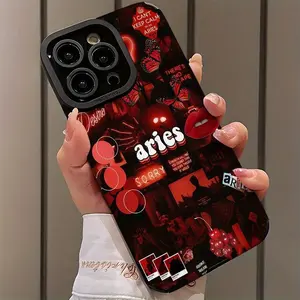 Aries Theme Anti-Shock Shockproof Ultra-Thin Protective Phone Case Cover for iPhone 17/16/15/14/13/12/11/plus/pro Max, Dustproof and Stylish Gift for Girlfriend Boyfriend Friend