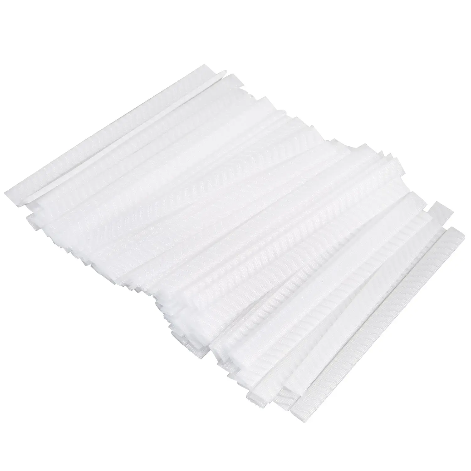 Protective Sheaths, 100 Pack White Plastic Mesh Sleeves for Brush Protection, Bendable Sheath Net for Makeup Brushes, Pens, and Travel, Breathable Cover