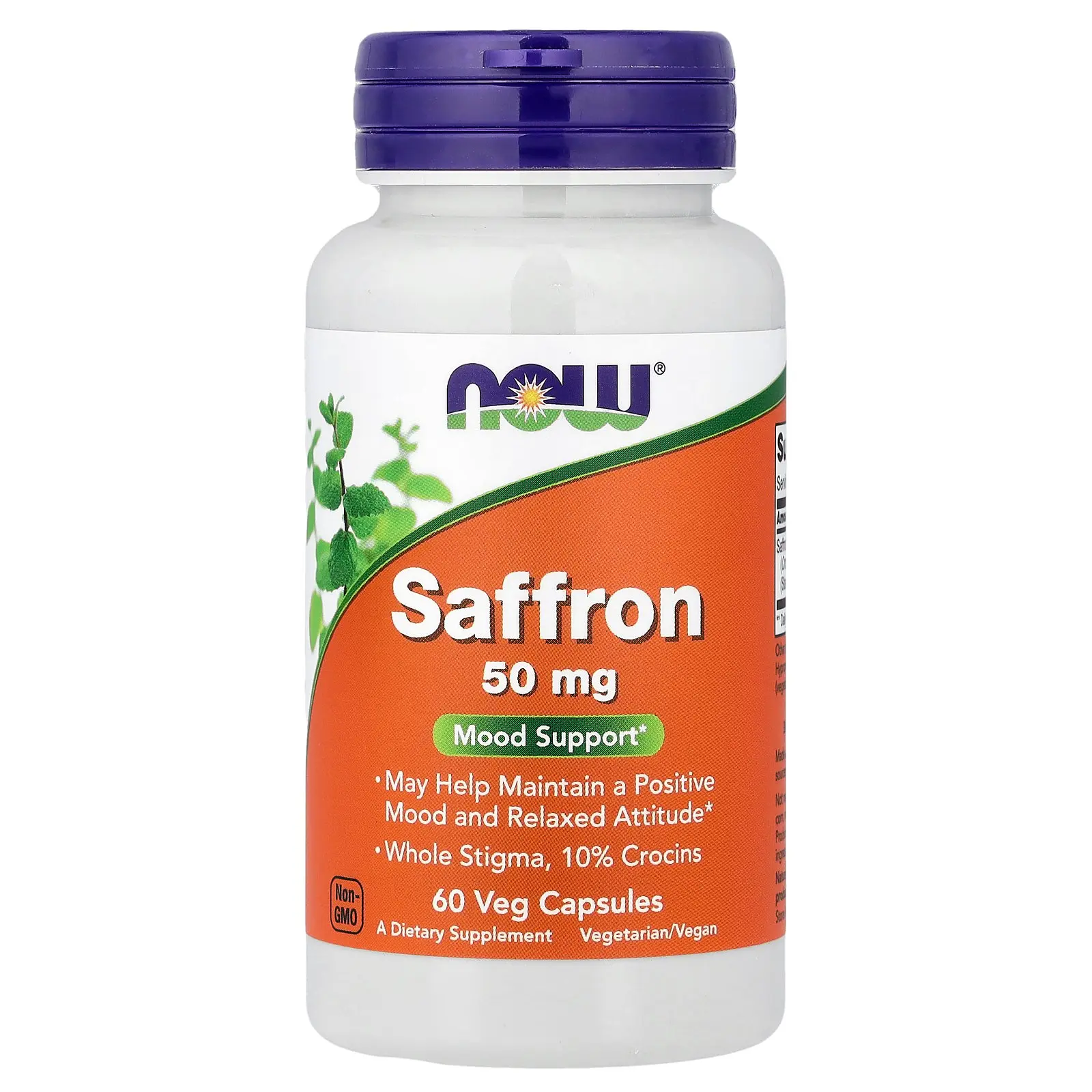 NOW Foods Saffron, 50 mg, 60 Veg Capsules NOW Foods Saffron, 50 mg, 60 Veg Capsules