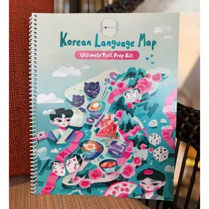(SUPERB) COREALL Korean Language Map - Korean Grammar & Vocab Review Book / Study Guide - Learn Korean with Absolute Beginner Lessons No. 1-3 & 100-Minute Master Orientation Video Lesson