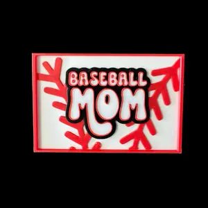 Baseball Mom Accessories | Velcro Patch 2x3 | Hook and Loop Bag Patch | Tote Patch | Compatible with YETI