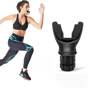 Portable Lung Capacity Abdominal Breathing Trainer Adjustable Resistance, Portable Mouthpiece Slow Cop Function Boost Training Device Fitness Equipment