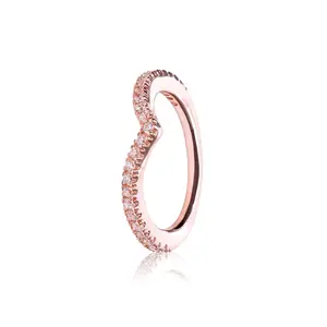 PANDORA Shimmering Wish Clear CZ Wishbone PANDORA Rose ring with clear CZ - Variant 3