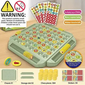 Educational Fruit Flip Memory Board Game, Creative Memory Battle Play, Hand-Eye Coordination, Suitable for 2-4 Players, Family Board Games, Tabletop Games, Party Board Game