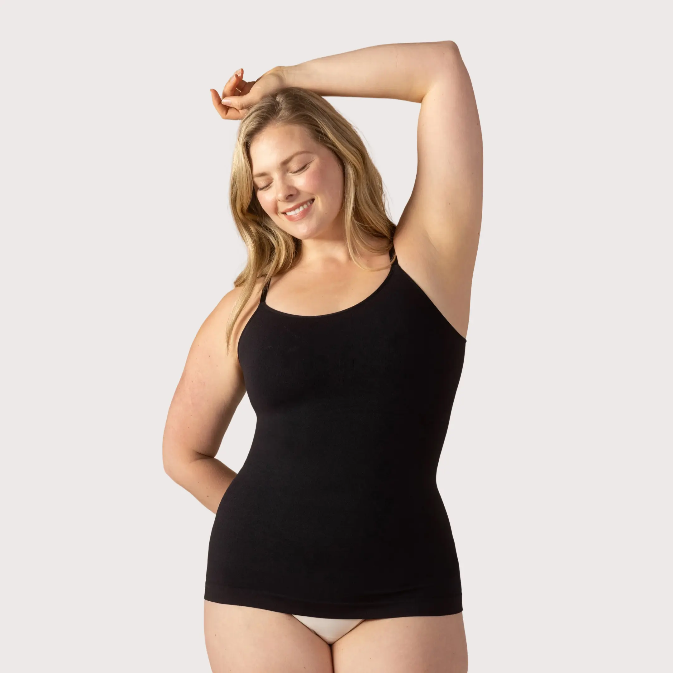 Shapermint Scoop Neck Shapewear Cami with Breathable Fabric & Seamless Design Womenswear Light