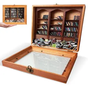 400 count Mini Books- Bookshelf Ornament,Shake Off Your ,Miniature Display Shelf,Office Decor Mini Bookshelf,Miniature Book Library,Display Racks Boxes and Chest