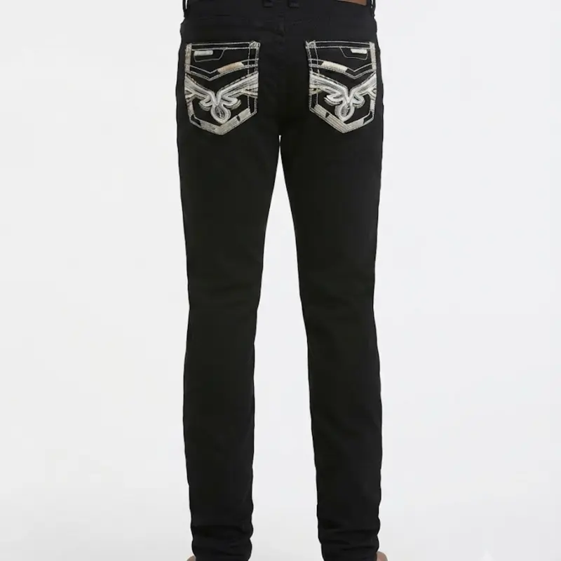 Men's Western Black Denim Jeans, Menswear Men's Western Black Denim Jeans, Menswear
