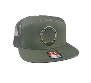 3 Pin Vertical Archery Sight Glow-in-the-dark 7 Panel Flat Brim Trucker Hat for All Seasons