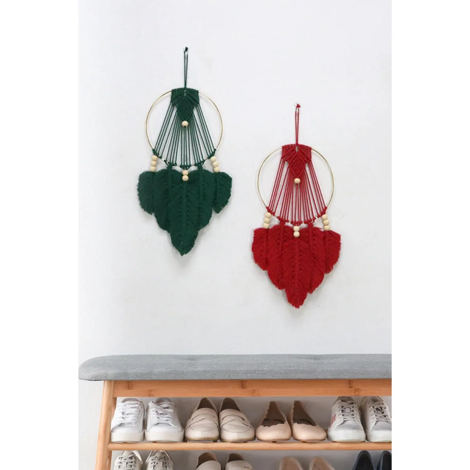Feather Macrame Wall Hanging Decor