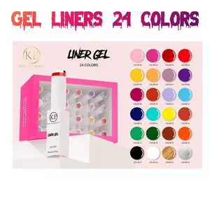 24 colors liners gel set box gel polish