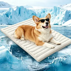 Dog Cooling Mat for Large Dogs, Summer Pet Cooling Pad, Pressure Activated Self-Cooling Dog Bed, No Water No Electricity, Portable Cool Mat for Kennel, Crate, Car, Indoor Outdoor Use, Golden Retriever, Labrador