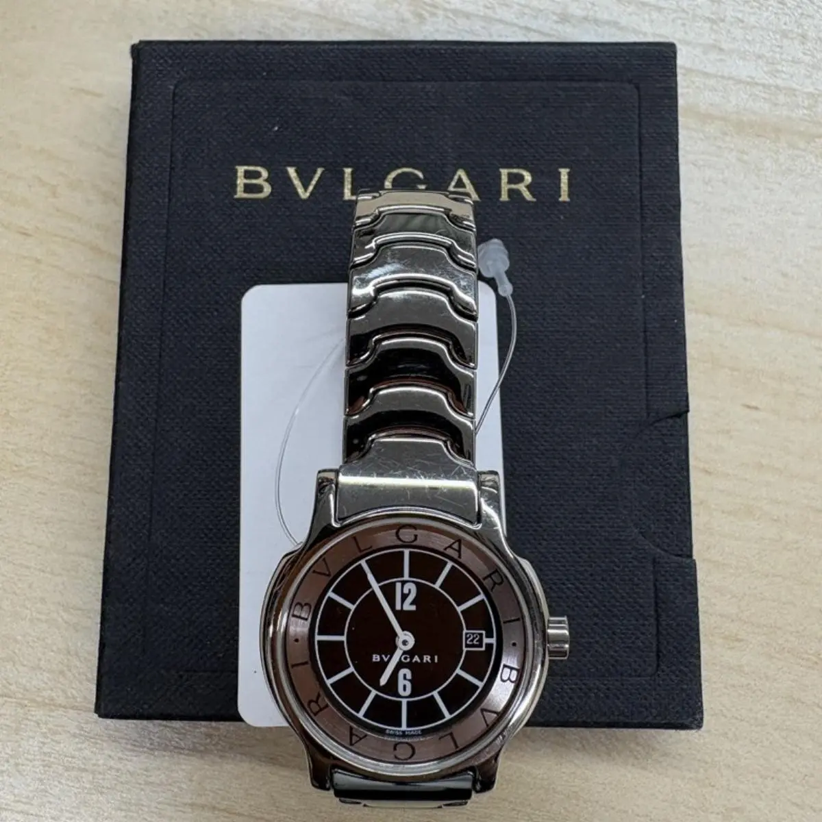 Pre-owned Bvlgari As Shown Shoulder Bags Solotempo Watch 15.5cm 14049