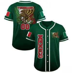 Custom Name & Number Mexico Baseball Jersey – Premium Mexico Flag Themed Team Uniform, Soft Durable Material, Perfect Fit for Men, Women, Youth and Children, Must-Have for Mexican Baseball Supporters # TikTokMadeMeBuyIt # MexicoJerseyCustom # BaseballFanG