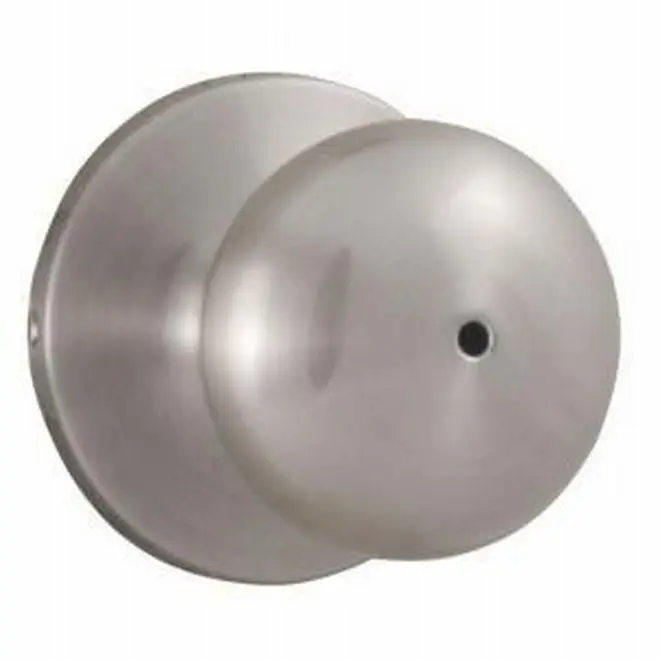 Salem Privacy Lock with Adjustable Latch & Full Lip Strike, Satin Nickel
