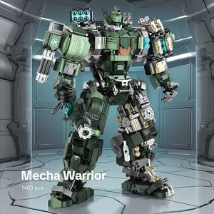 1403 Piece Large Mecha Warrior Building Block Set, Battle Robot Action Model, Adult Assembly Toy, Collectible Edition, Building Kit, Building Blocks Set