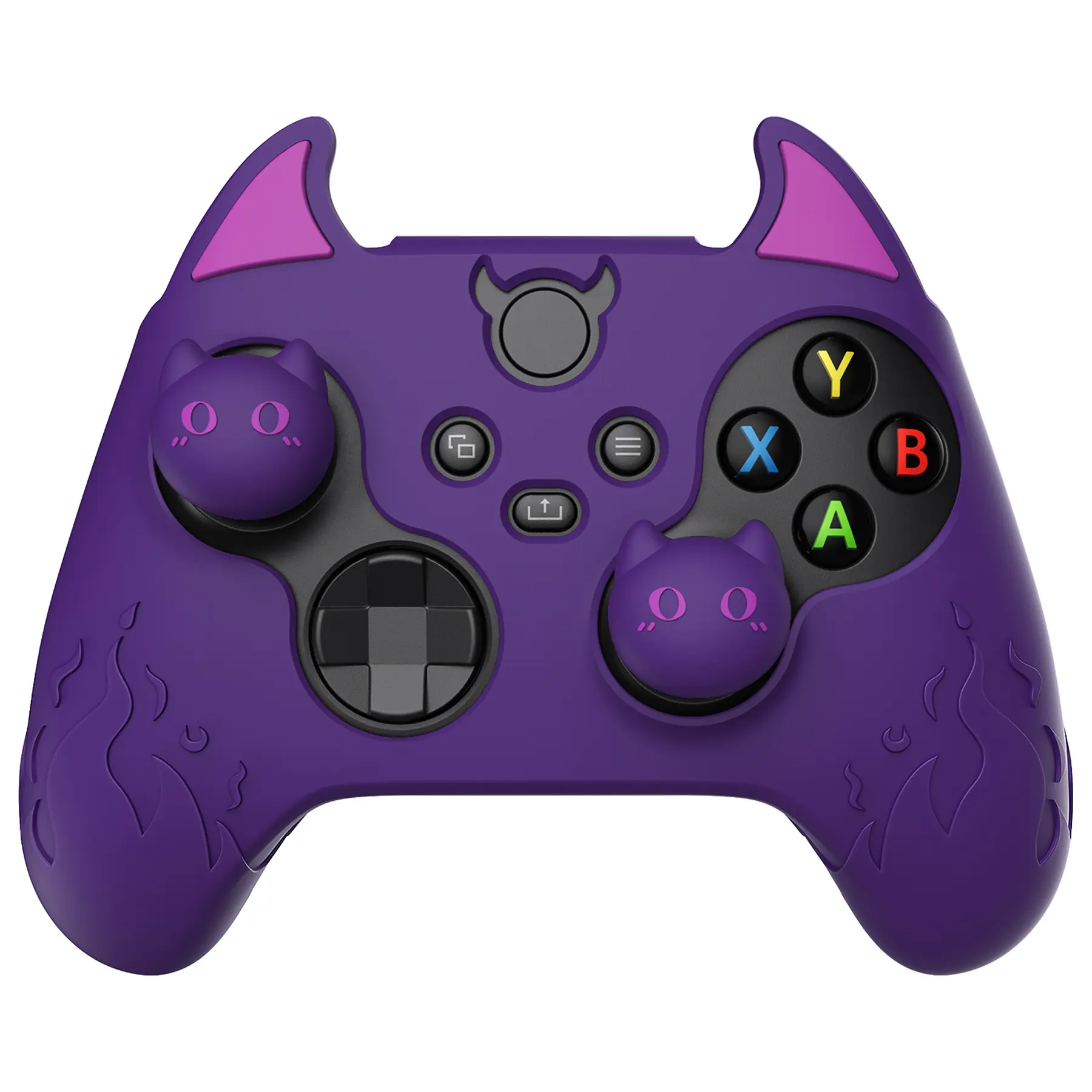 PlayVital Cute Demon Silicone Cover for Xbox Series X/S Controller, Kawaii Anti-Slip Controller Skin Grip Protector for Xbox Core Wireless Controller with Thumb Grip Caps  Gaming Accessories