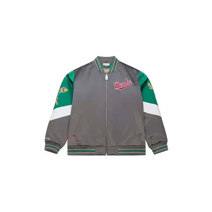 Mitchell & Ness HWC '68 Throw Back Milwaukee Bucks Satin Jacket