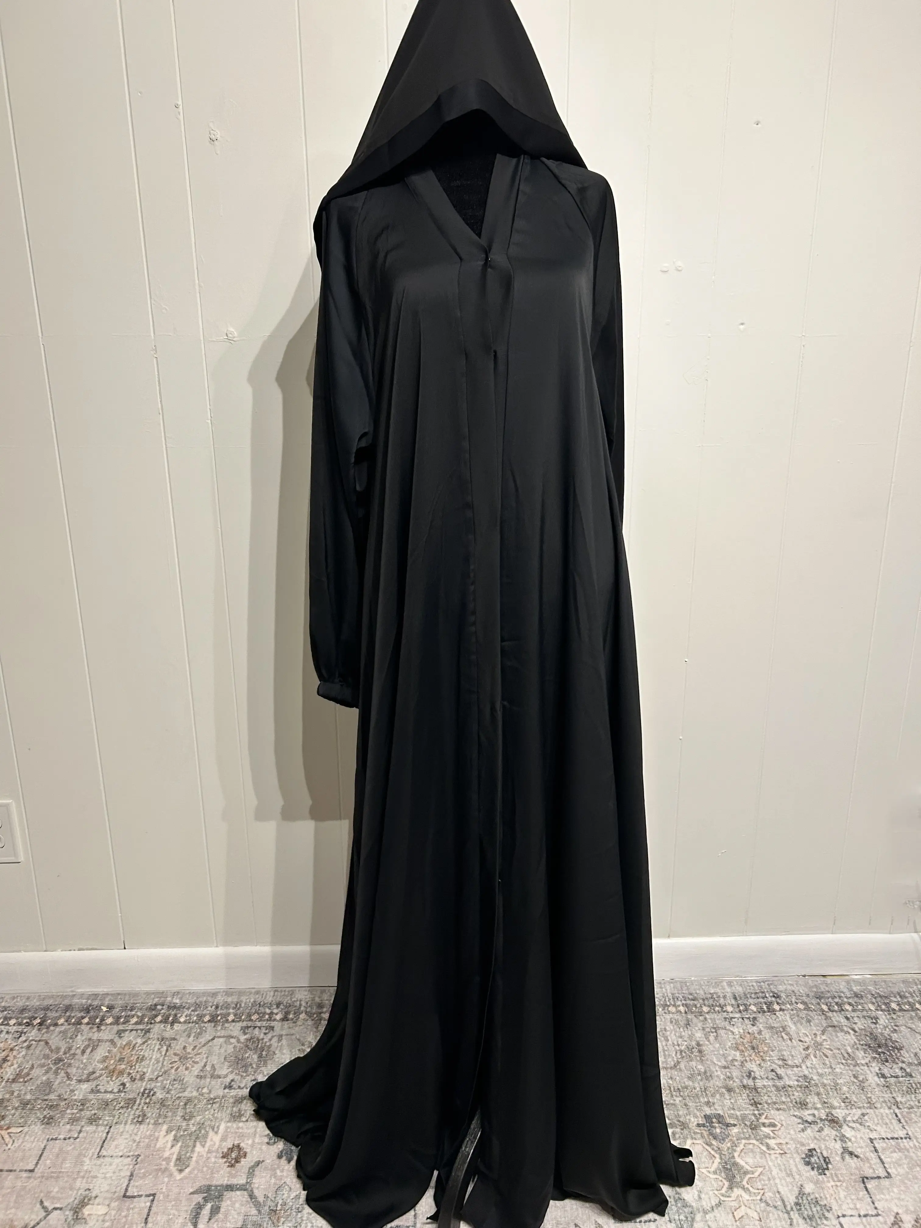 Liana 3-Piece Abaya Black