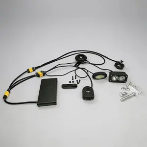 Battery-Powered Headlight, Rock Light, Horn Kit