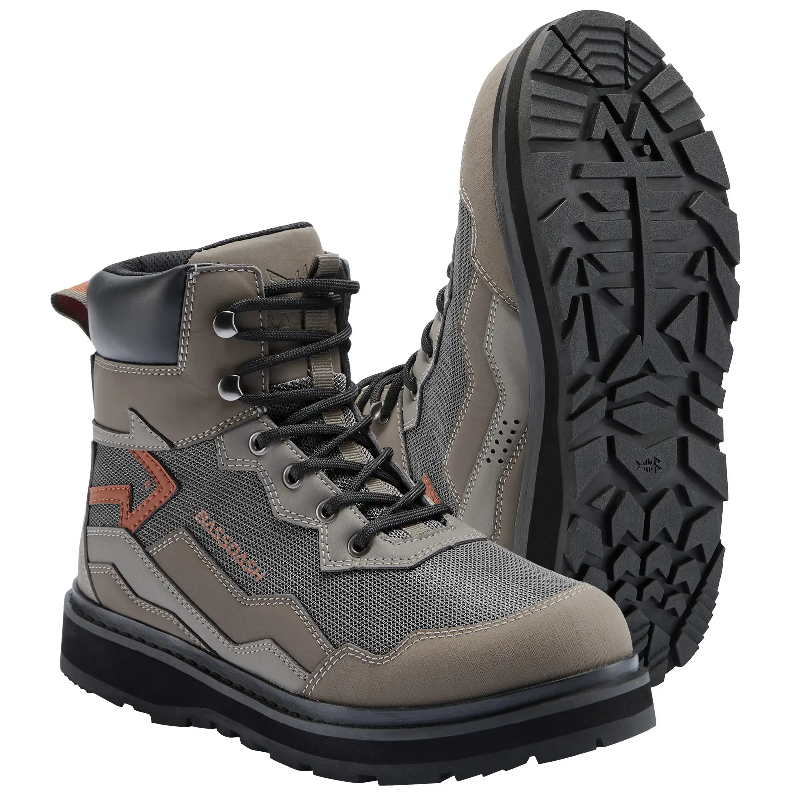BASSDASH IMMERSE Men’s Wading Boots Breathable Mesh Lightweight Anti-Slip Rubber Sole for Fly Fishing BASSDASH IMMERSE Men’s Wading Boots Breathable Mesh Lightweight Anti-Slip Rubber Sole for Fly Fishing
