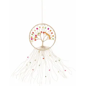 Mapua Colorful Beaded Macrame Wall Hanging Decor