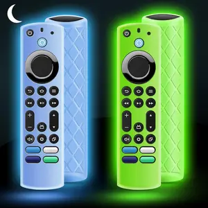Glow in Dark FireTV Stick Remote Cover For FireTV 4K Max Silicone (2Pcs) OneBom