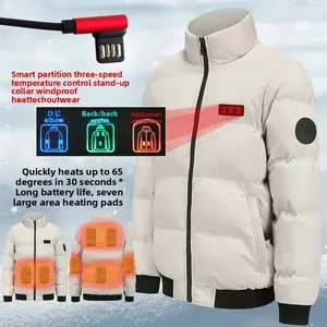 Men's Winter Outdoor Heating Jacket - Electric Warm Down Jacket, 3-speed Temperature Controlled Ski Jacket with Power Supply, Factory Direct SalesRAIMENTRY