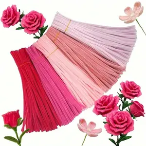 100pcs Mixed Chenille Stems 8mm X 0.31inch, Foldable Artistic Craft Supplies for DIY Projects, Christmas Decorations & Gifts