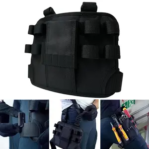Tool Bag Belt, Multifunction Leg Tool Pouch, Comfortable and Durable Electrician Tool Bag,Tool Pouch with Belt Clip for Men