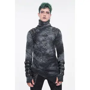 Cadaver Ripped Turtleneck Top