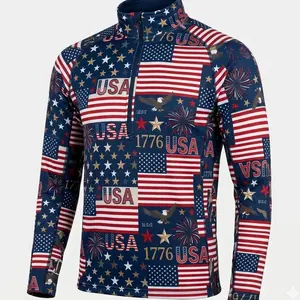 [NEW ARRIVED] Patriotic 1776 Edition Heavyweight Camo Half Zip - Performance Outdoor Wear