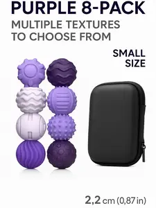 8PCS Mini Magnetic Fidget Balls – Instantly Satisfying Stress Relief Toy That Calms Anxiety & Keeps Hands Busy (Multiple Colors + Carry Case) magnetic fidget ball