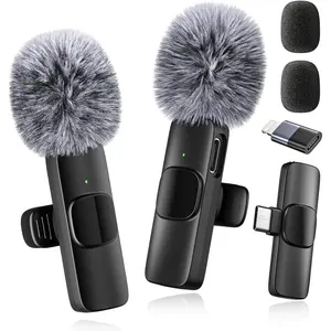 Professional  Microphone for ,iPad,Android, Lavalier Lapel Mic for Video Recording, Mini Mic  Clear Recording with USB-C for Content Creators Vlog YouTube  Podcast Interview